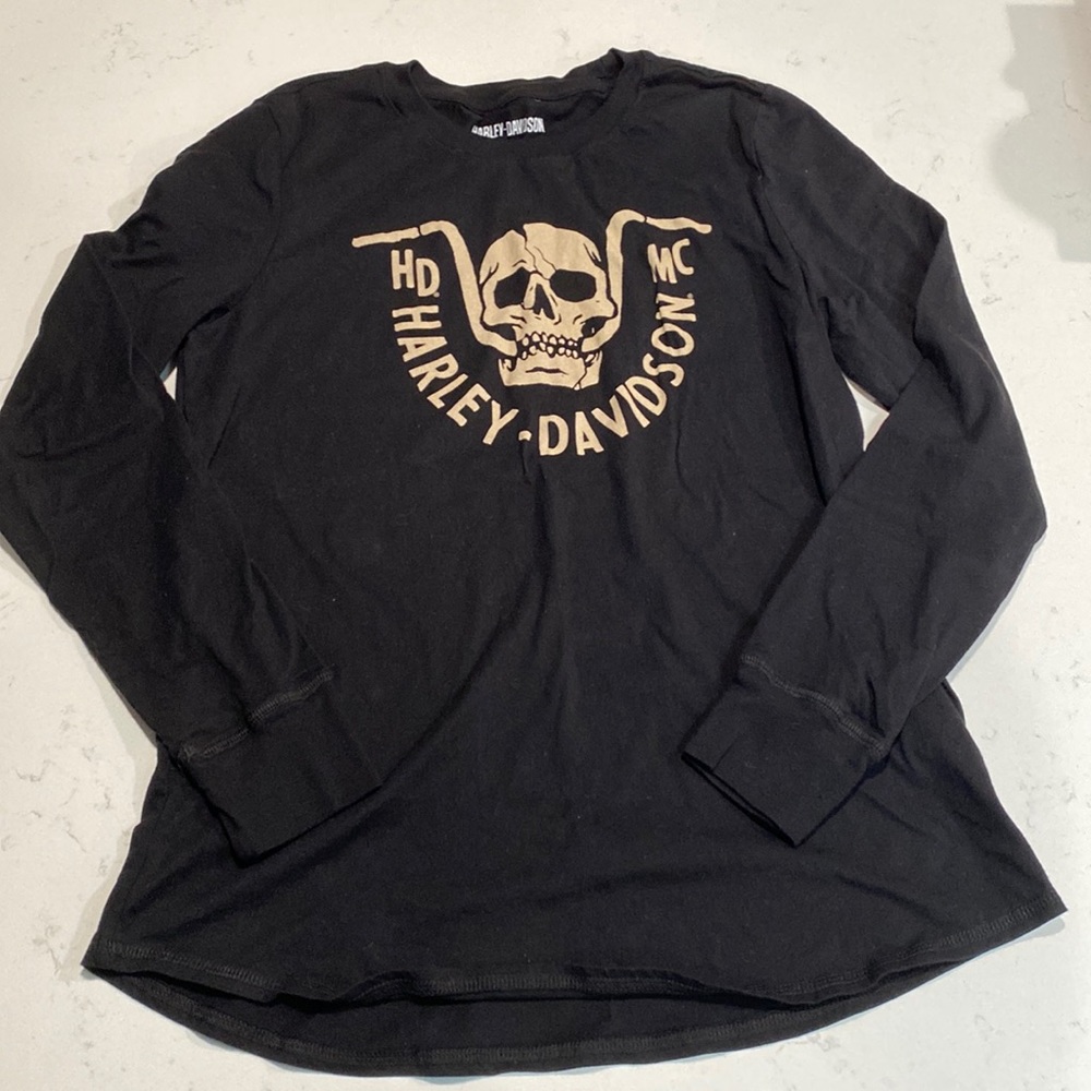 Harley Davidson Womens long sleeve fitted tee